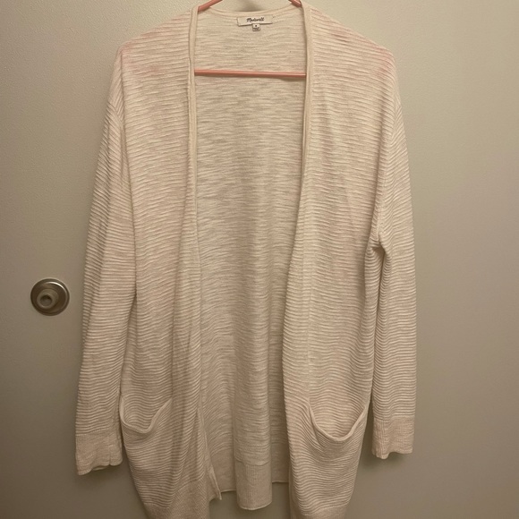 Madewell Cream Colored Woman’s Baggy Cardigan - Picture 1 of 3